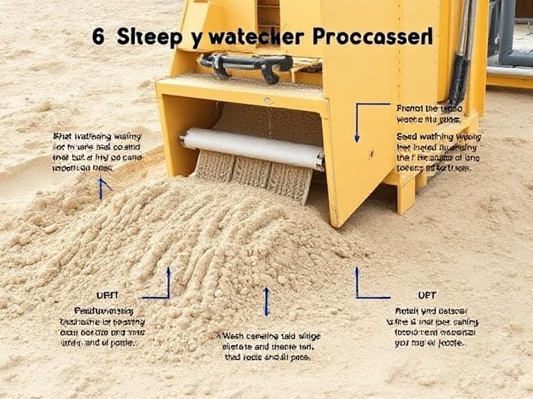6 Steps of Sand Washing Process